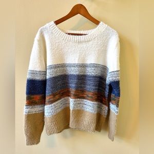 Fate Formosa color black fuzzy pull over sweater size L